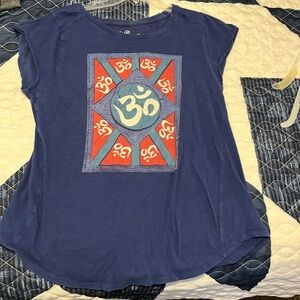 Lucky Brand “OM” tee shirt.  Size Large. Very soft!!